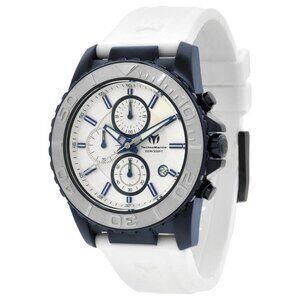 NWT Authentic Technomarine Sea Chronograph Quartz Silver Dial Men's Watch